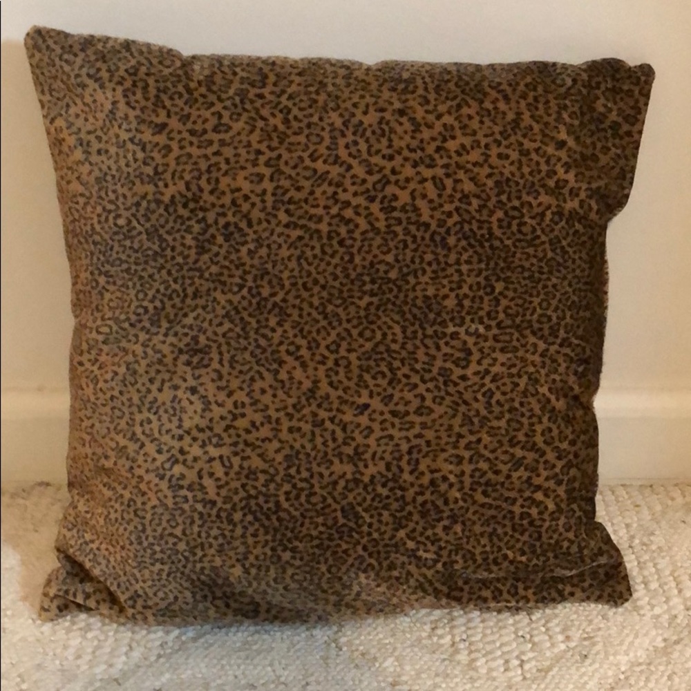 Cheetah decorative pillow.